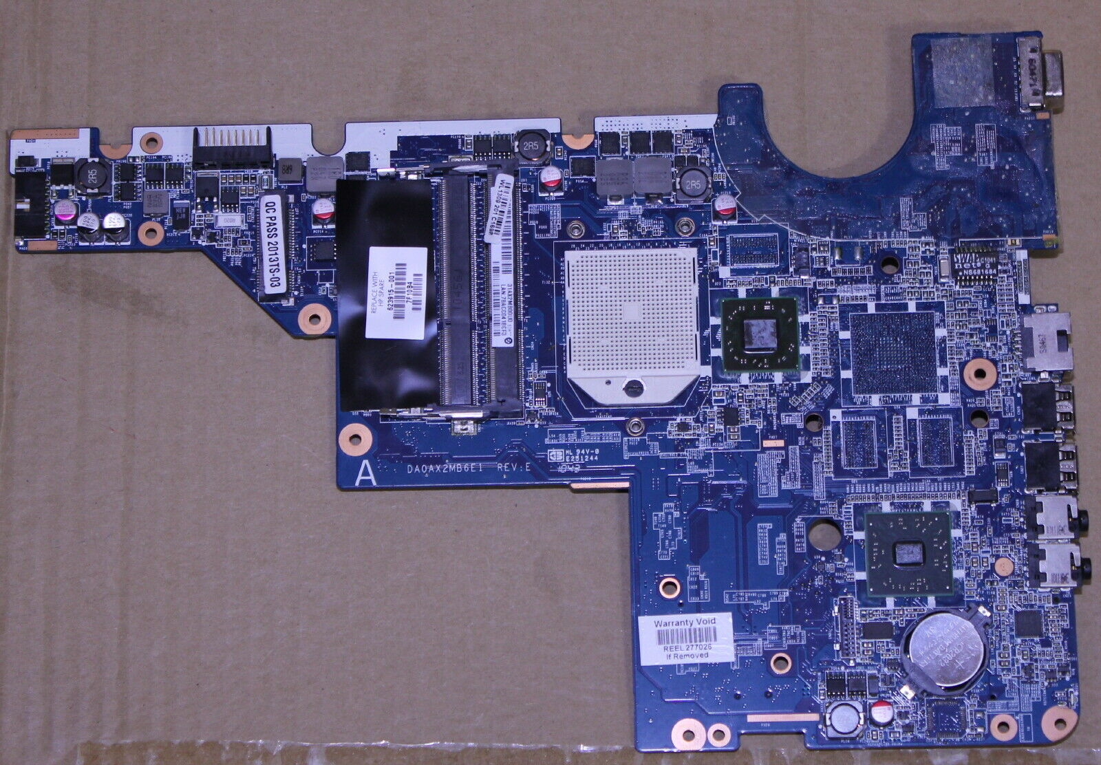 HP cq56 motherboard board g56 cq42 g42 cq62 g62, da0ax2mb6e1, 623915-001 amd Motherboard HP CQ56 , G56 , CQ